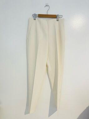 Dynamite Cream High-Rise Tailored Trousers